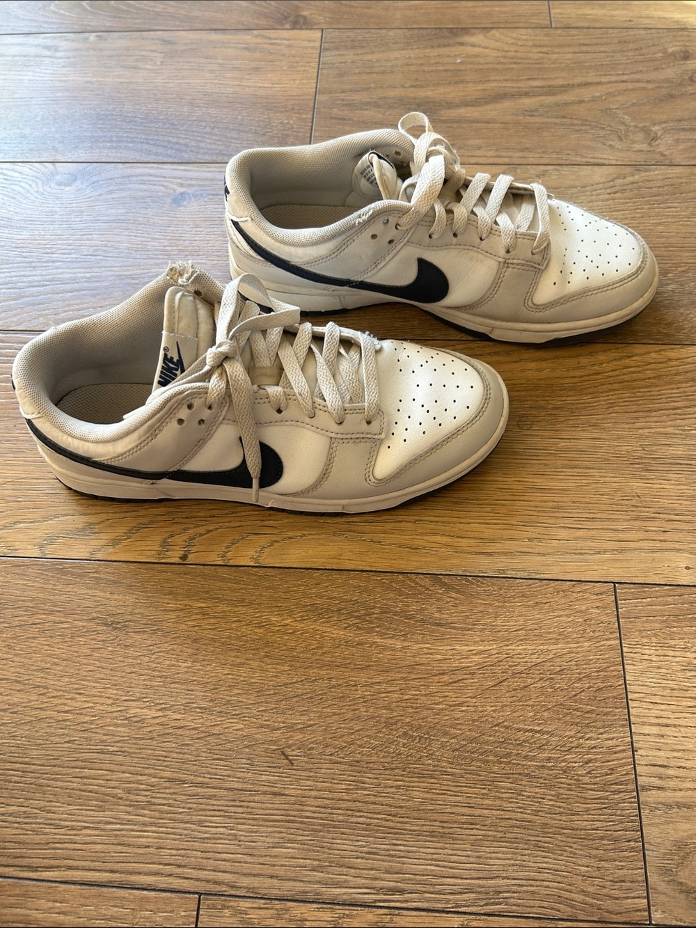 Nike Dunk Low Retro Low Top Sneakers in White